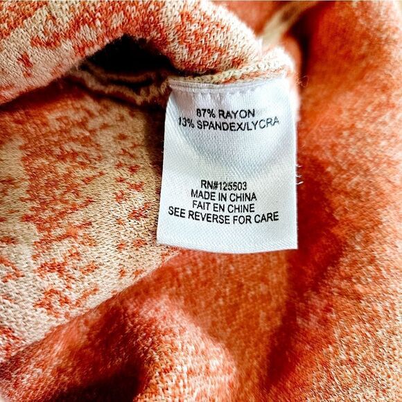 Ronny Kobo Tropez Blister Stitch Victoria Midi Textured Dress Coral Nude Combo M - Picture 10 of 13